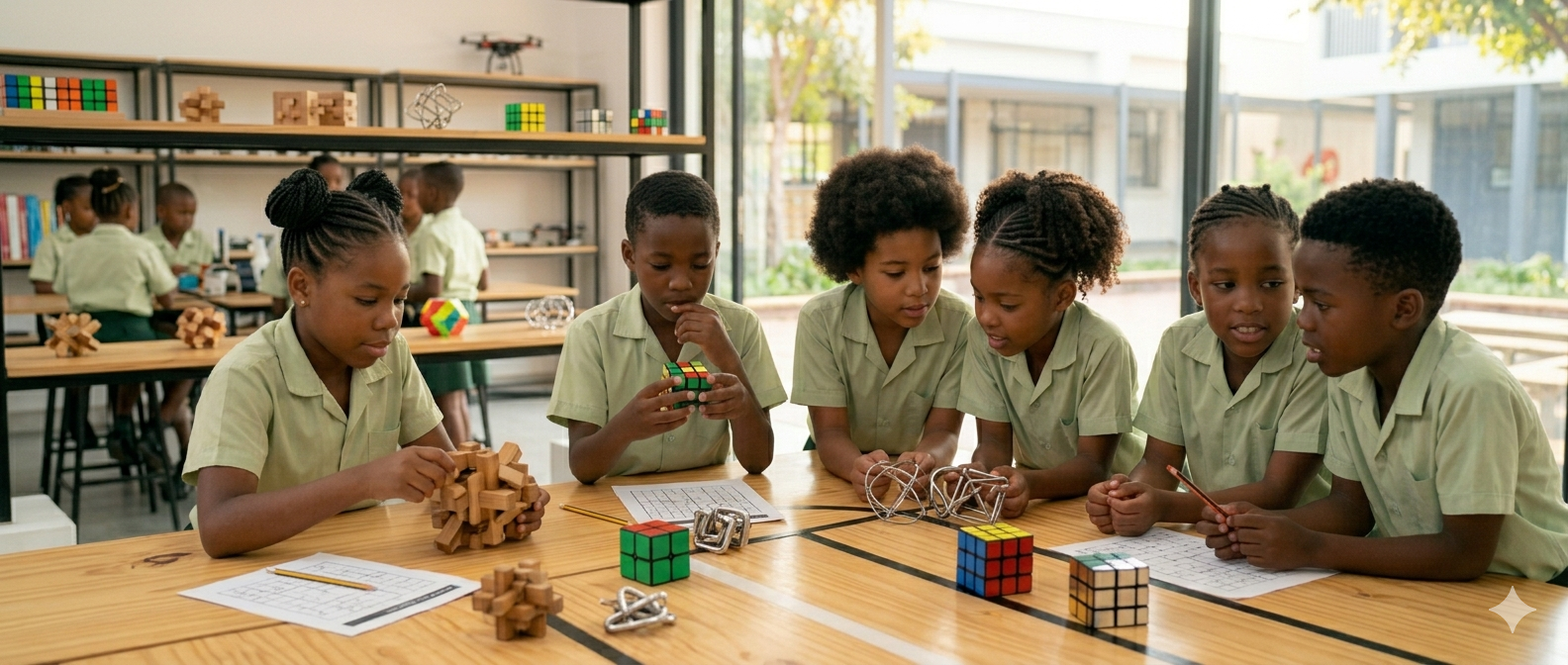 Brain Club with African children in action
